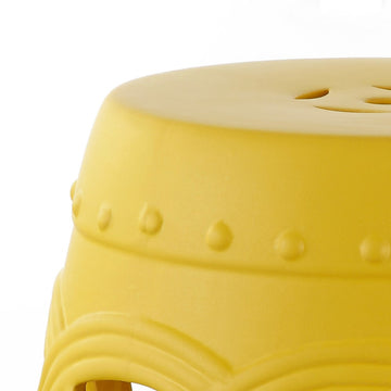 Lucky Coins 16" Chinese Ceramic Drum Garden Stool - JONATHAN Y